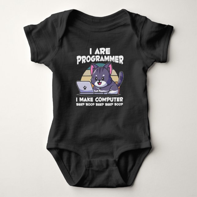 IT admin humour computer science student saying Baby Bodysuit (Front)
