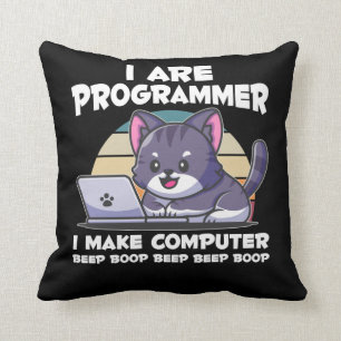 IT admin humour computer science student saying Cushion