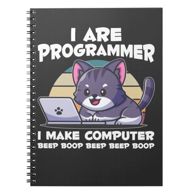 IT admin humour computer science student saying Notebook (Front)