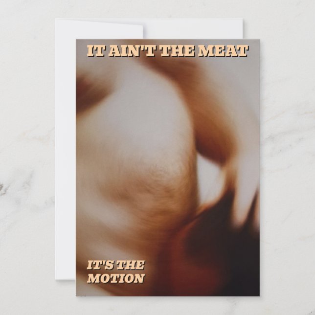 IT AIN"T THE MEAT CARD (Front)
