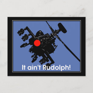 it aint rudolph postcard