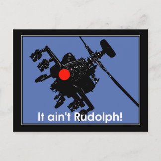 it aint rudolph postcard