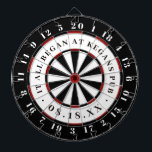 It All Began | Established Date Black White & Red Dartboard<br><div class="desc">All colours can be changed. Add your own text for a beautiful, unique gift. A special way to honour your relationship! Always a hit, no matter the recipient. Shop today for that extra special gift! We can make you an expertly personalised gift that is immediately heirloom worthy. Add your custom...</div>
