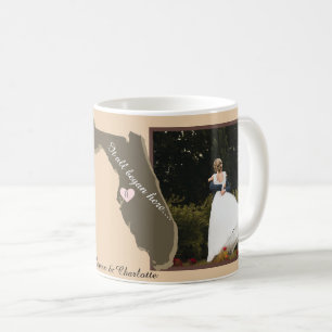 It all Began Here, Florida, Photo Heart Couple Coffee Mug