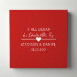 It All Began Romantic Personalised Couples Heart Faux Canvas Print<br><div class="desc">Celebrate your love story with this romantic canvas print. Featuring the phrase "It all began with a kiss" in an elegant script, surrounded by a delicate heart, this personalised artwork is a beautiful keepsake for your home. Customise it with your names and a special date to create a unique reminder...</div>