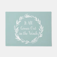 It All Comes Out in the Wash Laundry Floor Mat