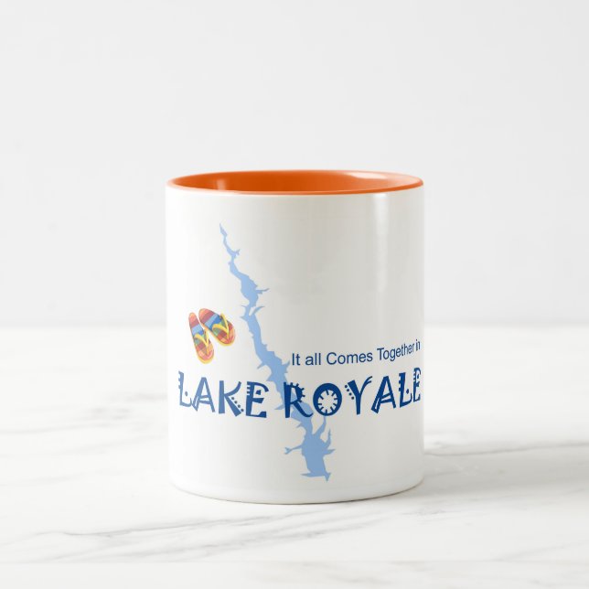 It all Comes together in Lake Royale Two-Tone Coffee Mug (Center)
