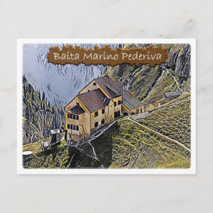 It - alpine hut Bergamo al Principe  - Dolomiti - Postcard