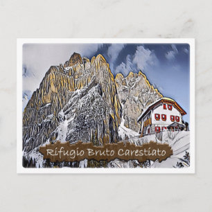 It - alpine hut Carestiato - Dolomiti - Postcard