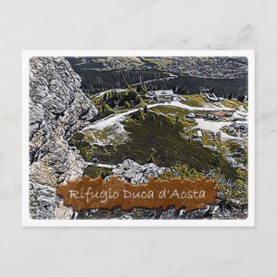 It - alpine hut Duca d'Aosta - Dolomiti Postcard