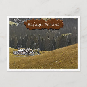It - alpine hut Paolina - Dolomiti - Postcard