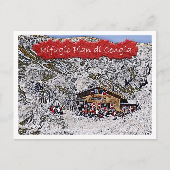 It - alpine hut Pian di Cengia - Dolomiti - Postcard (Front)