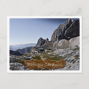 It - alpine hut Rifugio Giosue Carduci Dolomiti - Postcard