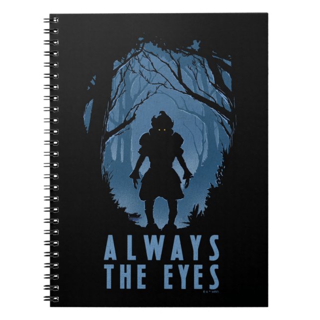 IT Always The Eyes Forest Silhouette Notebook (Front)