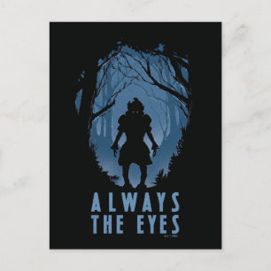 IT Always The Eyes Forest Silhouette Postcard