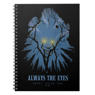 IT Always The Eyes Pareidolic Tree Tops Notebook