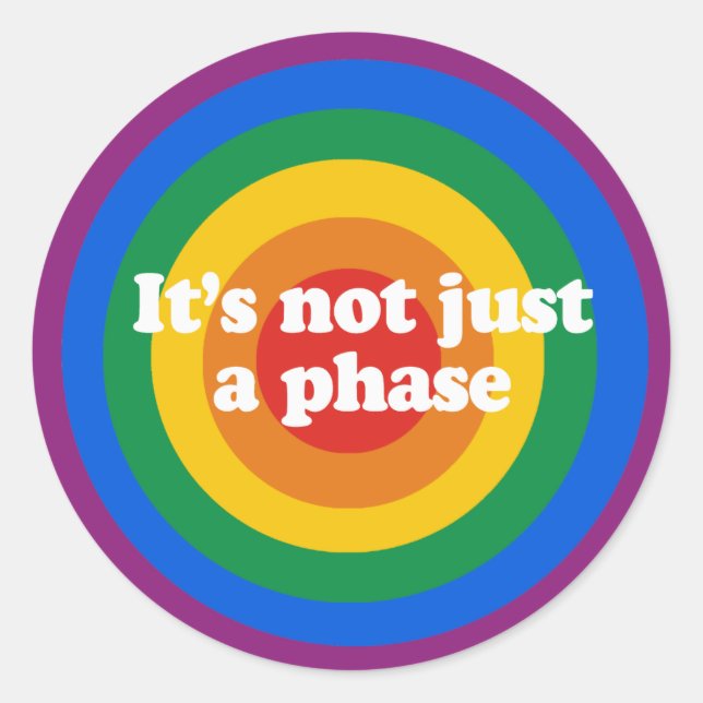 It&apos;s not just a phase Bumper Sticker (Front)