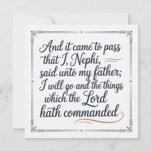 : It Came to Pass Invitation