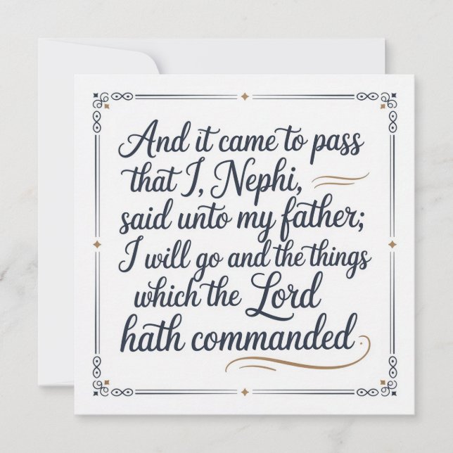 : It Came to Pass Invitation (Front)