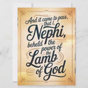 It Came to Pass Invitation