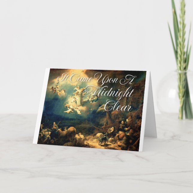 It came upon a midnight clear Christmas Card   (Front)