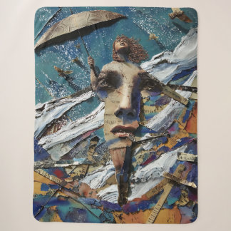 It can't rain all the time sherpa blanket