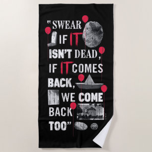 It Chapter 2 Editorial Graphic Beach Towel