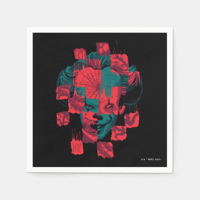 It Chapter 2 | Pennywise - Come Back and Play Napkin (Front)