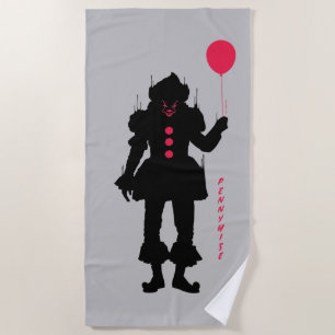 It Chapter 2 Pennywise Silhouette Beach Towel