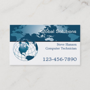 IT Computer Programmer Technician Business Card