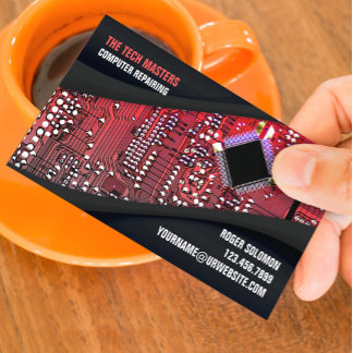 IT Computer Repair Business Card Template