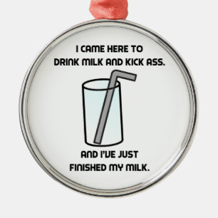 IT Crowd Drink Milk Metal Tree Decoration