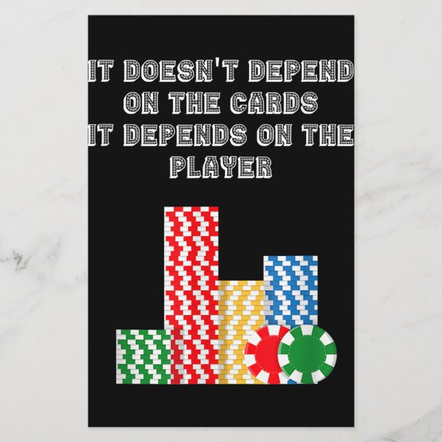 It Doesn't Depend On The Cards It Depend On Player (Front)