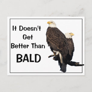 It Doesn't Get Better Than BALD Postcard