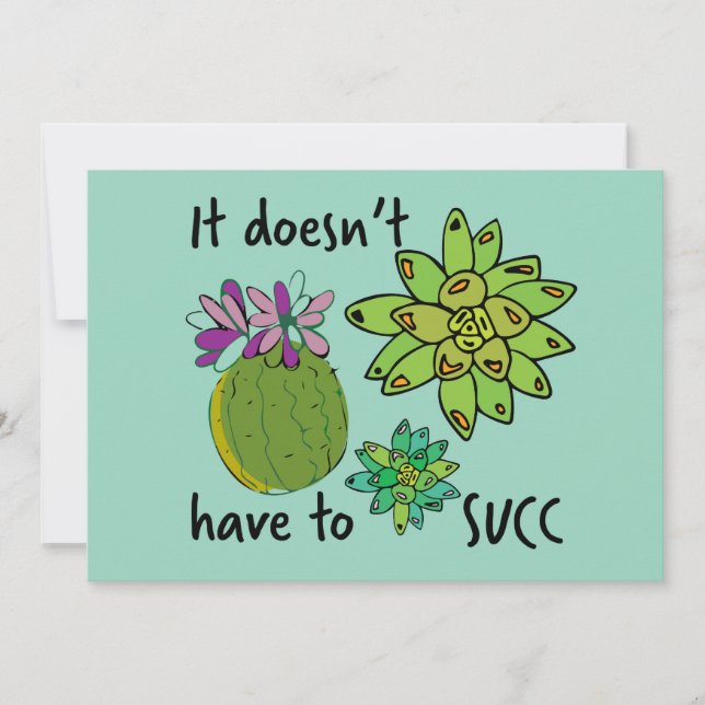 it doesn't have to succ invitation (Front)