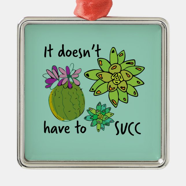 it doesn't have to succ metal tree decoration (Front)