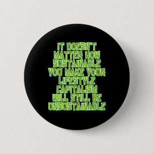 It Doesn't How Sustainable You Make Your 6 Cm Round Badge