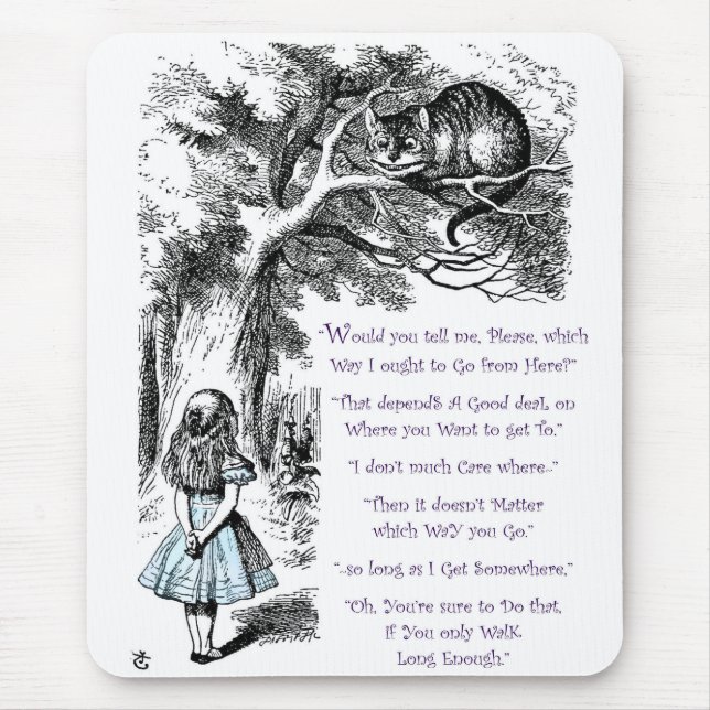 It Doesn't Matter Which Way You Go Mouse Mat (Front)