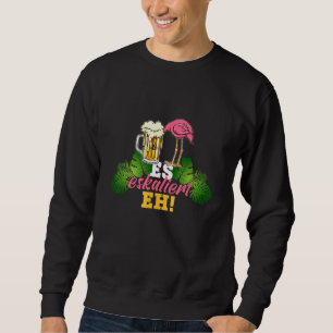 It Escalates Eh Flamingo Beer Wine Party Festival Sweatshirt