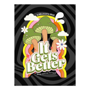 It Gets Better   Good Vibes & Groovy Feels Custom Photo Print