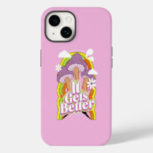 It Gets Better   Good Vibes & Groovy Feels Retro iPhone 14 Case