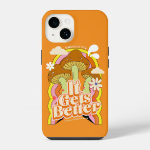 It Gets Better   Good Vibes & Groovy Feels Retro iPhone 14 Case