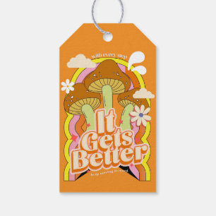It Gets Better Good Vibes & Retro Groovy Feels Gift Tags