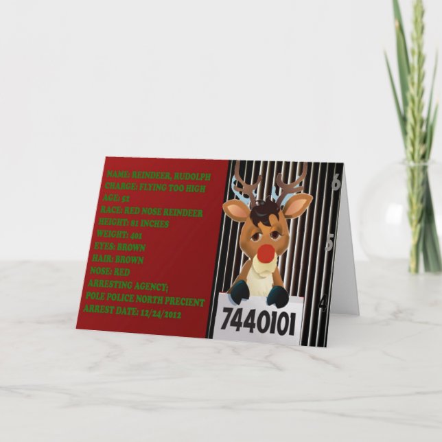 "It Happens in the Best of Families!" Humourous Holiday Card (Front)