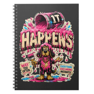 IT Happens Personalised Funny IT Humour Notebook