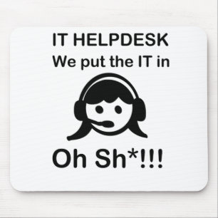 IT Helpdesk Mouse Mat