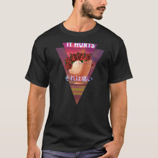 It Hurts Vaporwave Aesthetic Scuplture 90's Indie T-Shirt
