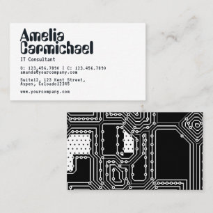 IT Information Technology Consultant Business Card