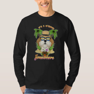It Is 5 O´Clock Somewhere Drinking Shih Tzu T-Shirt