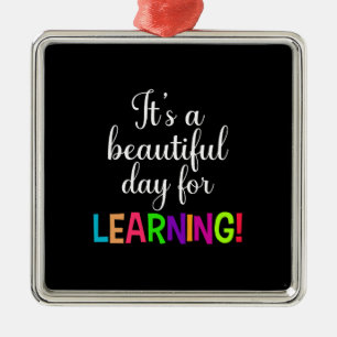 It Is A Beautiful Day For Learning Metal Tree Decoration